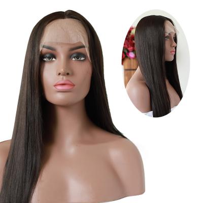 China Wholesale Silky Straight Malaysian Indian Wigs Long Straight Hair Wig T Part Lace African Female Hair for sale