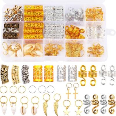 China Braid Jewelry Hair Accessories Braid Hair Beads Jewelry Accessories Dreadlock Accessories Set For Braids for sale