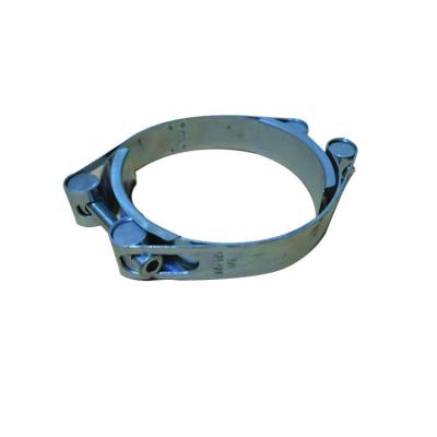 China High Durability Industrial Stainless Steel Butterfly Pipe Clamp With Plastic Blue Handle Pipe Clamp for sale