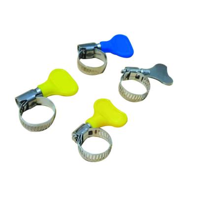 China Factory Outlet Yellow Quick Release Pipe Clamp Industrial British Type Welded Pipe Clamp Customizable for sale