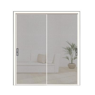 China Waterproof Modern Slim Aluminum Metal Interior Silent Magnetic Sliding Glass Door for sale