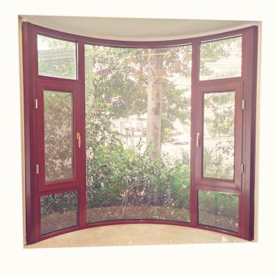 China Swing Curve Shape Stay High Quality Sound Proof Window Curtains Window Curtains Adjustable Outswing Casement Windows for sale