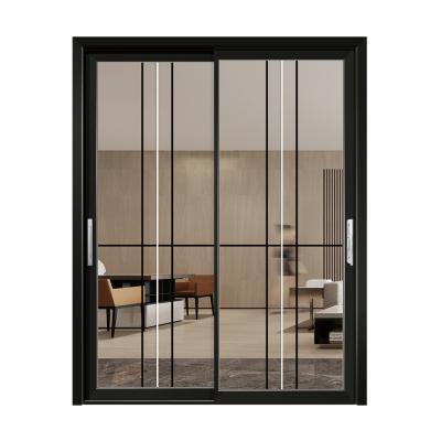 China Waterproof Silent Walk In Doors Patio Slide Door Glass Aluminum Doors For Home for sale