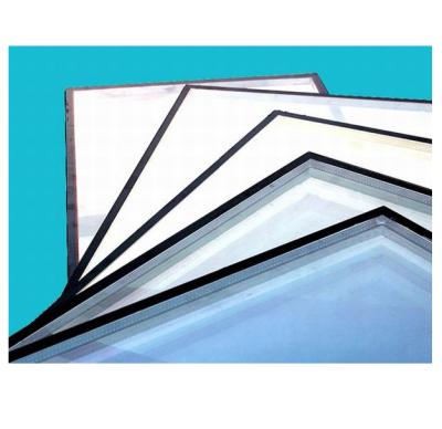 China Custom Low-E Leisure Facilities Double Wall Tempered Insulated Architectural Glass Panels for sale