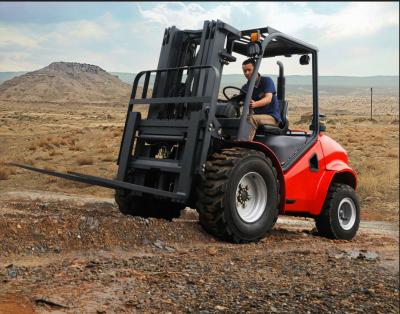 China Other Maximal 1.8 ton Rough Terrain All Terrain 2WD 4x2 Forklift Truck with Mitsubishi S4S Engine for sale