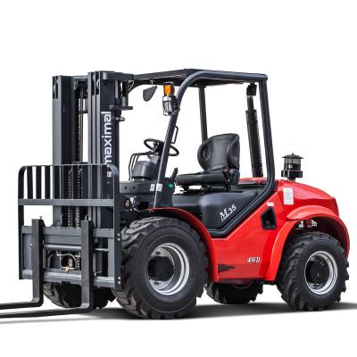 China Other Maximal 3.5T/3500KG 4WD/4-Wheel Drive Rough Terrain/All Terrain Forklift Truck with Mitsubishi S4S Engine for sale