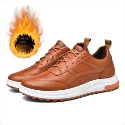 China CUSHIONING 2021 Fashion Korean men's shoes autumn winter casual shoes solid color PU soft bottom outdoor sports shoes for sale