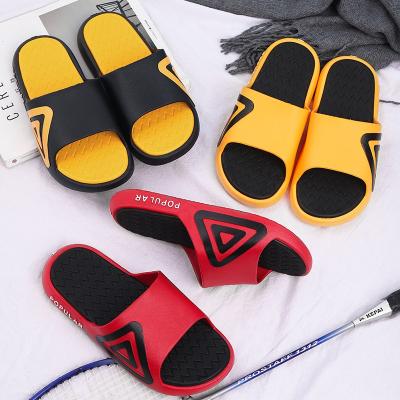 China Fashion Trend Fashion Slippers For Men And Women Lovers Shoes Personality Triangle Flip Flops Slippers Korean Outdoor Sports Beach Shoes for sale