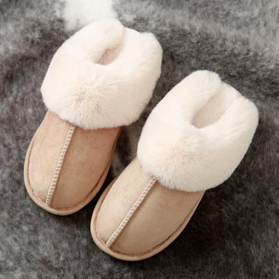 China 2021 Wholesale 2021 fashion trend men's home fashion plush style hot female couples housekeepers cotton shoes cotton slippers for sale