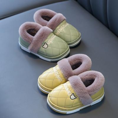 China Winter Bag Heel Home Shoes Baby Slippers Sleeve/Shoe Cover Children's Warm Cotton Shoes for sale