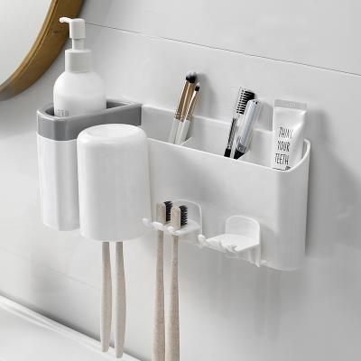 China Wekity Contemporary Toothbrush Holder Wall-Mount Toothbrush Holder Rack Simple Operation Easy Use for sale