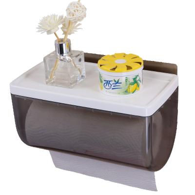 China Modern Wall Mounted Toilet Tissue Box Holder Storage Toilet Paper Roll Holder Bathroom for sale