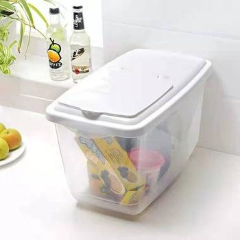 China Sustainable airtight food rice bin household sealed cereal grain organizer with lids for storing rice for sale