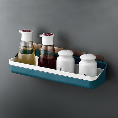 China Modern Multifunctional Wall Mount Storage Organizer Holder Basket Plastic Kitchen Home Accessories for sale