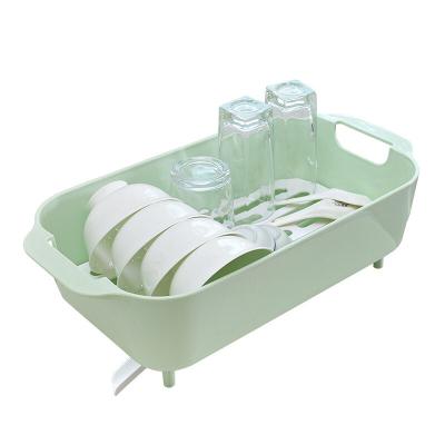 China 4 Colors Sustainable Multifunctional Plastic Storage Dish Drying Bowl Holder Kitchen Organizer Sink Storage Rack Vegetable Washing Basket for sale