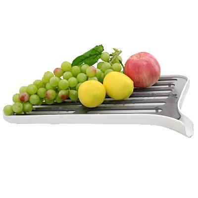 China Viable Dishes Go Down Plastic Rack Kitchen Storage Dish Drain Pallet Filter Fruit Basket Fruit Basket Storage Basket Vegetable Rack for sale