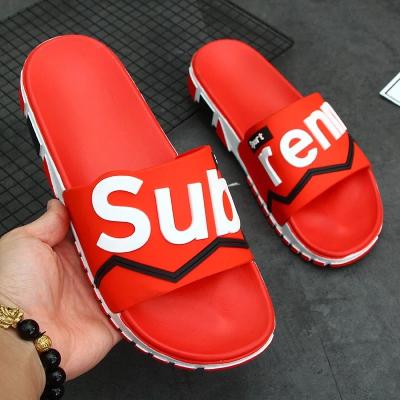 China CUSHIONING Summer PVC Sliders Slippers Custom Slide Sandal Slides Shoes Slippers For Custom Mens Slides Slippers Flip Flops for sale