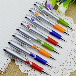 China 2015 New and hot selling ball pen with advertisment function led light ballpen,Freshingpen for sale