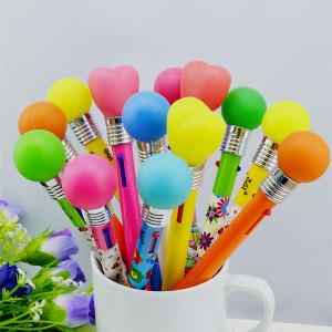 China ballpen with LED and touch pen,led light ballpen hot sales colorful barrel light click pen for sale