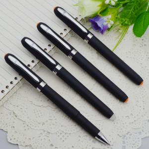 China Gel pen,Promotional gel-ink pen with cap,black rubber gel-ink pen with eraser for sale