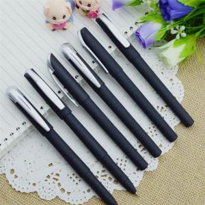 China Gel pen,Promotional gel-ink pen with cap,black rubber gel-ink pen with eraser for sale