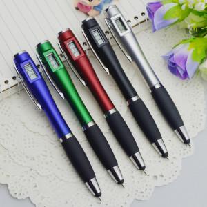 China 2015 hot-selling high quality LED light ballpen，Ballpen with touch screen and LED light for sale