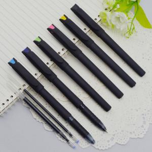 China Gel pen,Promotional gel-ink pen with cap,black rubber gel-ink pen, for sale