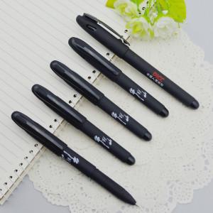 China Gel pen,Promotional gel-ink pen with cap,black rubber gel-ink pen, for sale