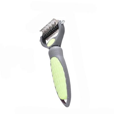 China Viable Cat Dog 11 Blades Pet Hair Remov Brush Dematting Grooming Tools Needle Pet Coarse Comb for sale