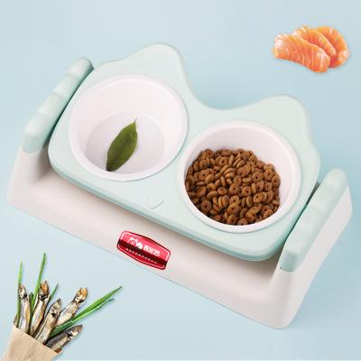 China Wholesale Viable Pet Feeder Cute Owl Shape Manufacturer Plastic Dog Cat Feeding Bowl for sale