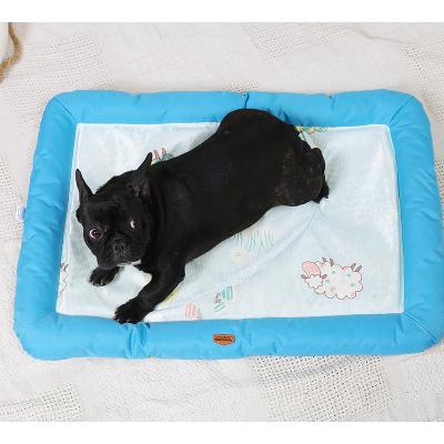 China Breathable Silk Pet Kennel Mat Cat Kennel Ice Pet Mat Breathable Silk Pet Bed Four Season Dog Kennel Available for sale