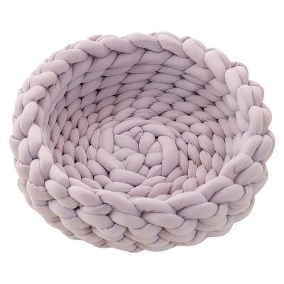 China Small To 35CM Candy Bowl Pet Nest Breathable Warm Pet Nest Washable Pet Bed Mat Kennel For Winter for sale