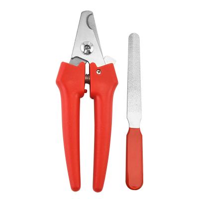 China Environmental Protection Stocked PP Handle Pet Nail Clippers With Stainless Steel Knife Head for sale