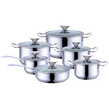 China Sustainable High Quality Multifunctional Stainless Steel Cookware Set Induction Cookware for sale