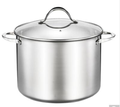 China Hot Selling Stocked Stainless Steel Stock Pot is used for cooking soup for sale