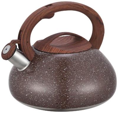 China Sustainable Stainless Steel Whistling Kettle With Marble Painting for sale