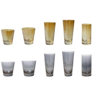 China Wholesale INS Solid Color Borosilicate Glass Tumblers Amber Gray Drinking Popular Glass Tumblers Bulk 295ml 315ml 335ml 440ml 315ml for sale