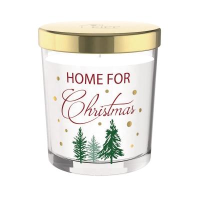 China Wholesale 3.5oz 7oz 8oz 12oz Home Decor Custom Christmas Colored Frosted Matte Empty Luxury Bulk Glass Candle Jar With Lid for sale