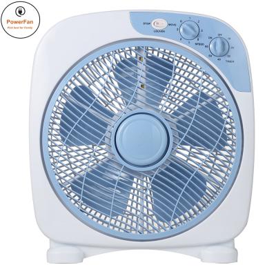 China Home Appliance 12Inch Metal Table Fans 220V Plastic Wholesale Metal Box Fan for sale