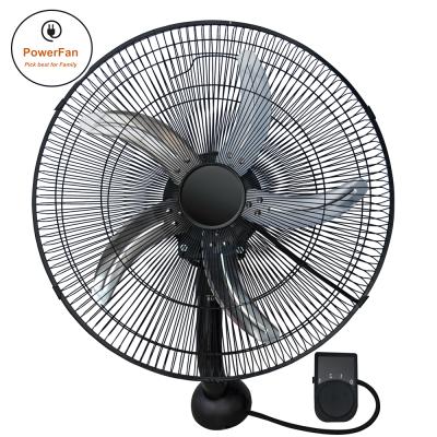 China Cheap Price Metal Wall Mounted Electric Fans 220V 18 Inch Cool Wall Hanging Air Fan for sale