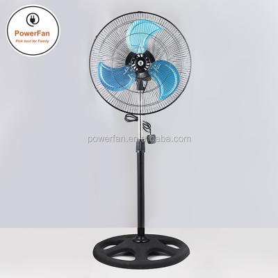 China Modern Powerful 18 Inch Industrial Stand Fan With 3 Blades Aluminum CE And ETL Certificate for sale