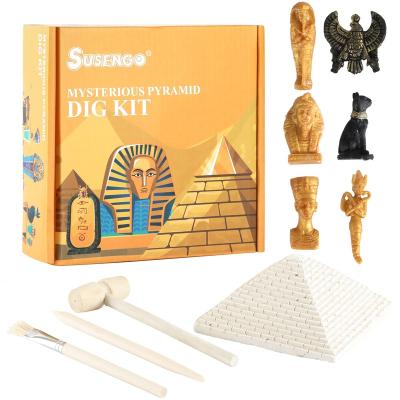 China Amazon Hot Sale Early Education Digging Toy World Heritage Pyramid Dig Kits For Kids for sale