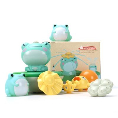 China Bath Toy Manufacture Swimming Bath Frog Toy Soft Electric Water Toys for sale