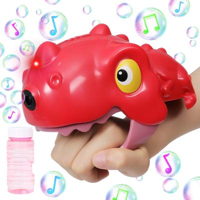 China Super Quality Toy Dinosaur Gun Bubble Outdoor Game Machine For Kids for sale