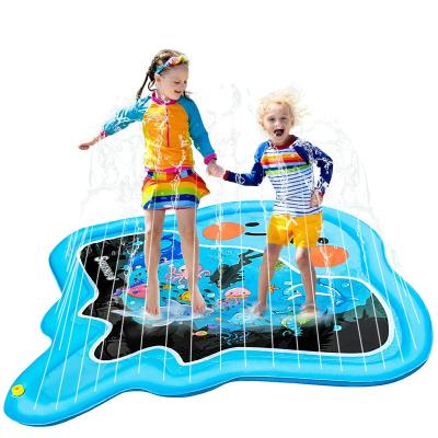 China 2021 Water Entertainment Water Splash Pad PVC Infatable Sprinker Floating Splash Pad For Kids for sale