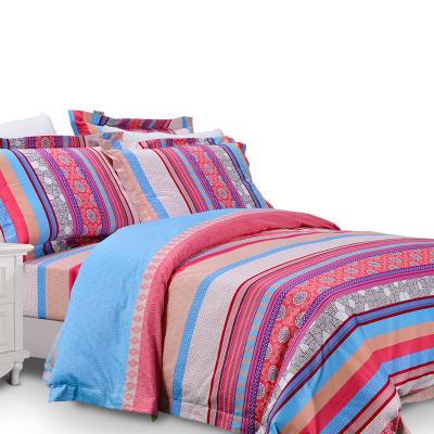 China Wholesale Anti Dust Mite Cotton Bedding Geometric Design Bedspread Set Soft Sheet Comforter Sets for sale