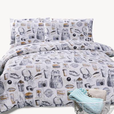 China Nondisposable Wholesale New Children and Youth Bedding Set Cartoon Design Sheet Duvet Cover Sets for sale