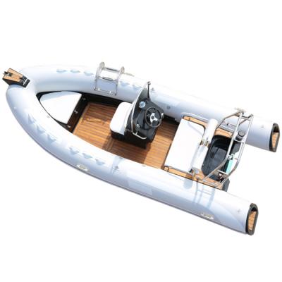 China Fishing CE Rib 480 Rigid Hypalon Sport Cabin Cruiser Passenger Used Fiberglass Hull Floor Plastic Rafting Boat With Custom Logo for sale