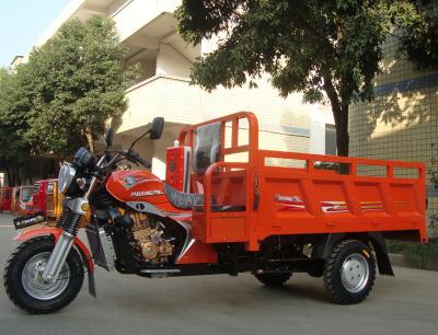 China Veículo com rodas do chinês 3 do triciclo da carga da gasolina 200CC com trilhos/assentos dobro do lado à venda