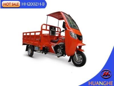 China Dichte de Driewieler van de Cabine200cc Lading/de Motorfietssinaasappel Met drie wielen van 300cc Te koop